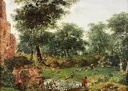 Jan van der Heyden Wooded landscape
